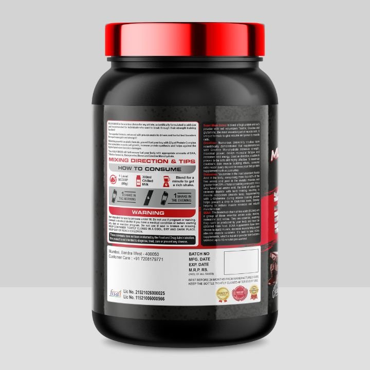Muscle 4 Nutrition Hulk Mass Gainer Milk Chocolate, 1000gm - Image 3