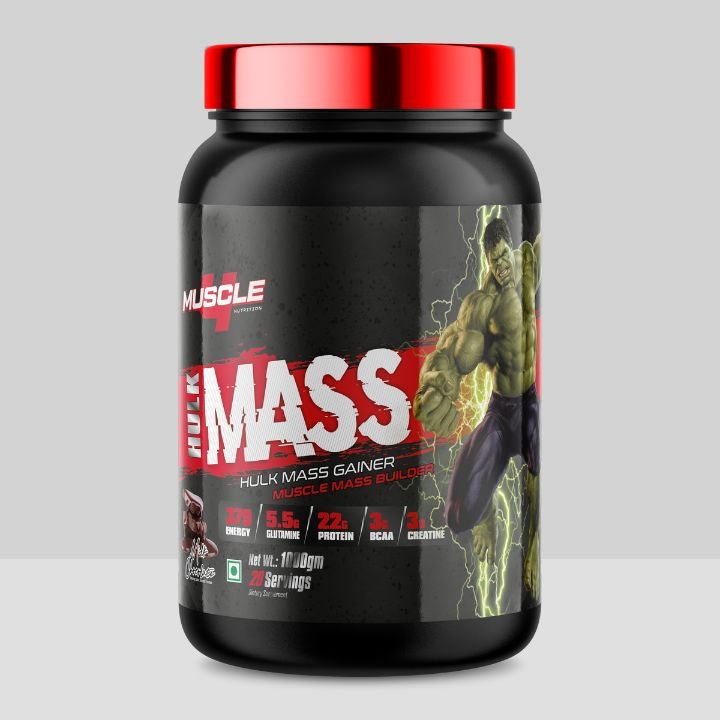 Muscle 4 Nutrition Hulk Mass Gainer Milk Chocolate, 1000gm