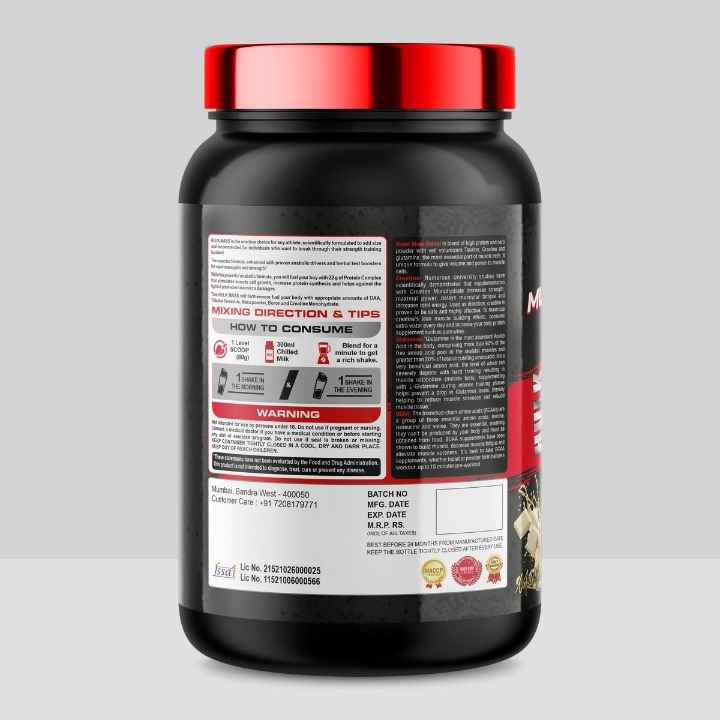 Muscle 4 Nutrition Hulk Mass Gainer Milk Vanilla, 1000gm - Image 3