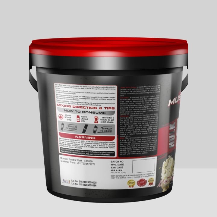 Muscle 4 Nutrition Hulk Mass Gainer Pista Milk Kulfi, 5000gm - Image 2