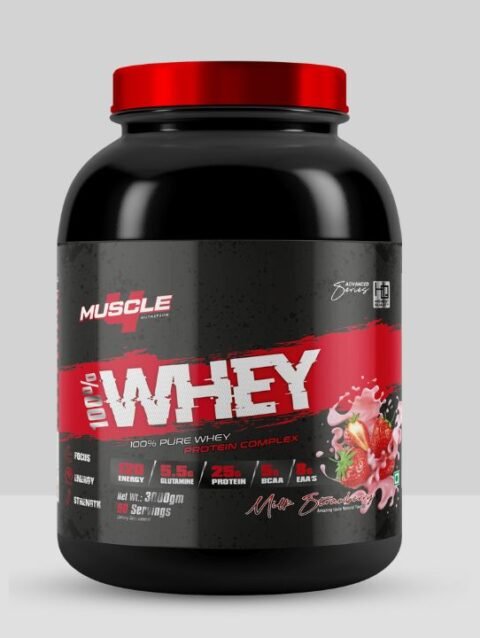 Muscle 4 Nutrition Whey Protein Milk Strawberry 3000gm