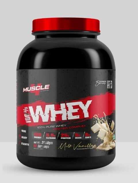 Muscle 4 Nutrition Whey Protein Milk Vanilla 3000gm